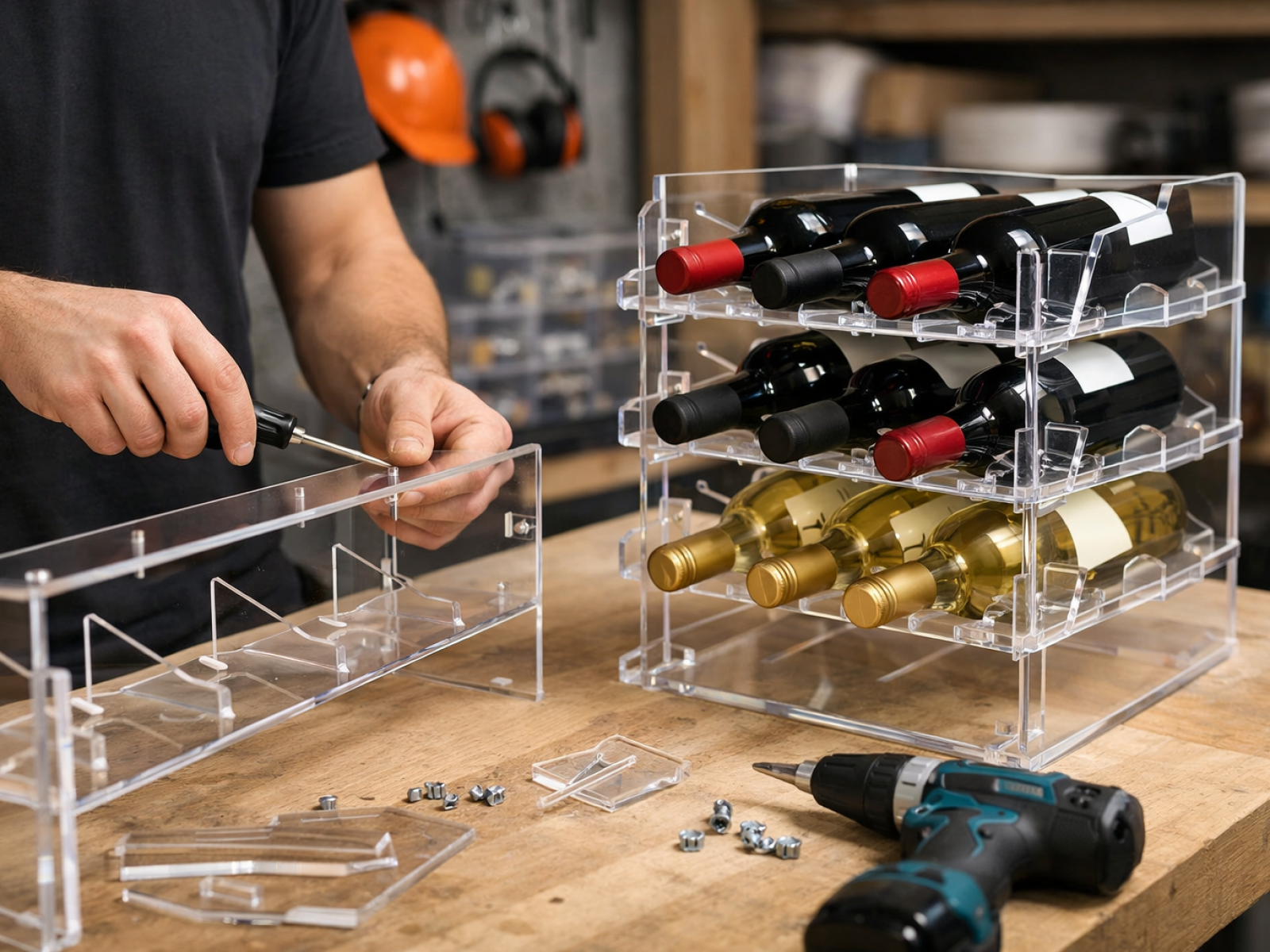 Ekspozytory na wino z plexi: montaż i korzyści