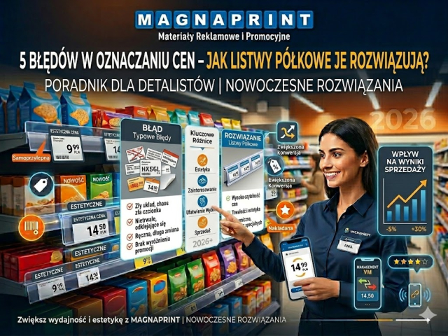 5 błędów w oznaczaniu cen – jak listwy półkowe je rozwiązują?