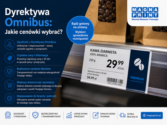 Dyrektywa Omnibus: Jakie cenówki wybrać? | MagnaPrint